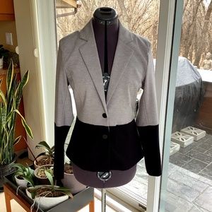 KAFFE Black and grey jersey knit blazer